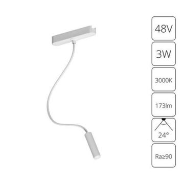 Магнитный трековый светодиодный светильник 3W 3000K A1162PL-1WH белый Rapid Arte Lamp