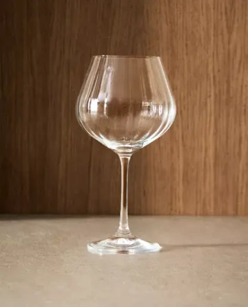 ZARA HOME БОКАЛ ИЗ ХРУСТАЛЬНОГО СТЕКЛА С РЕЛЬЕФНЫМ УЗОРОМ ДЛЯ ВИНА, ПРОЗРАЧНЫЙ