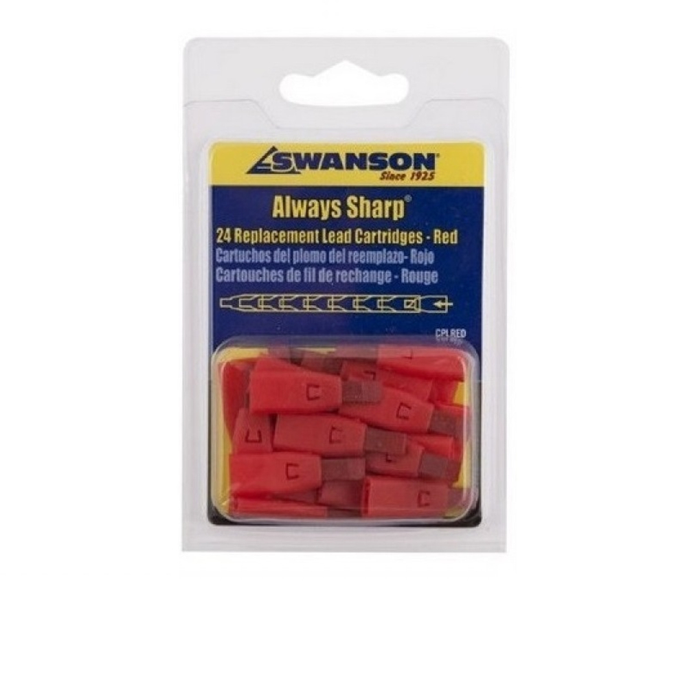 РАСПРОДАЖА ХИТ! Грифели для карандаша Always Sharp 24 шт КРАСНЫЕ М00008602 Swanson CPLRED