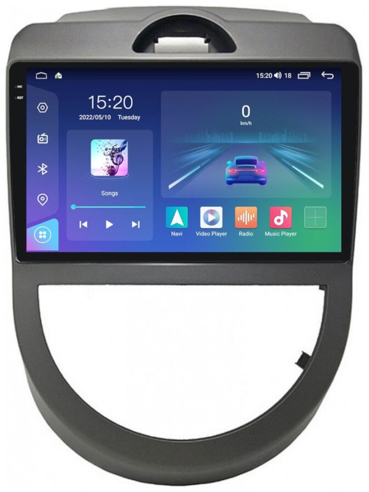 Магнитола для KIA Soul 2008-2014 (AM) - Parafar PF528U2K на Android 13, Быстрая, QLED+2K, CarPlay, 4G SIM-слот
