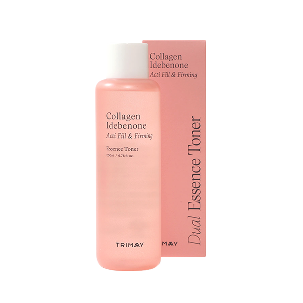 Тонер-эссенция для упругости кожи с коллагеном и идебеноном TRIMAY Collagen Idebenone Acti Fill & Firming Toner(200 мл)