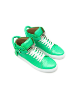 Кожаные кроссовки cocco Buscemi - зеленый(BCS22704)