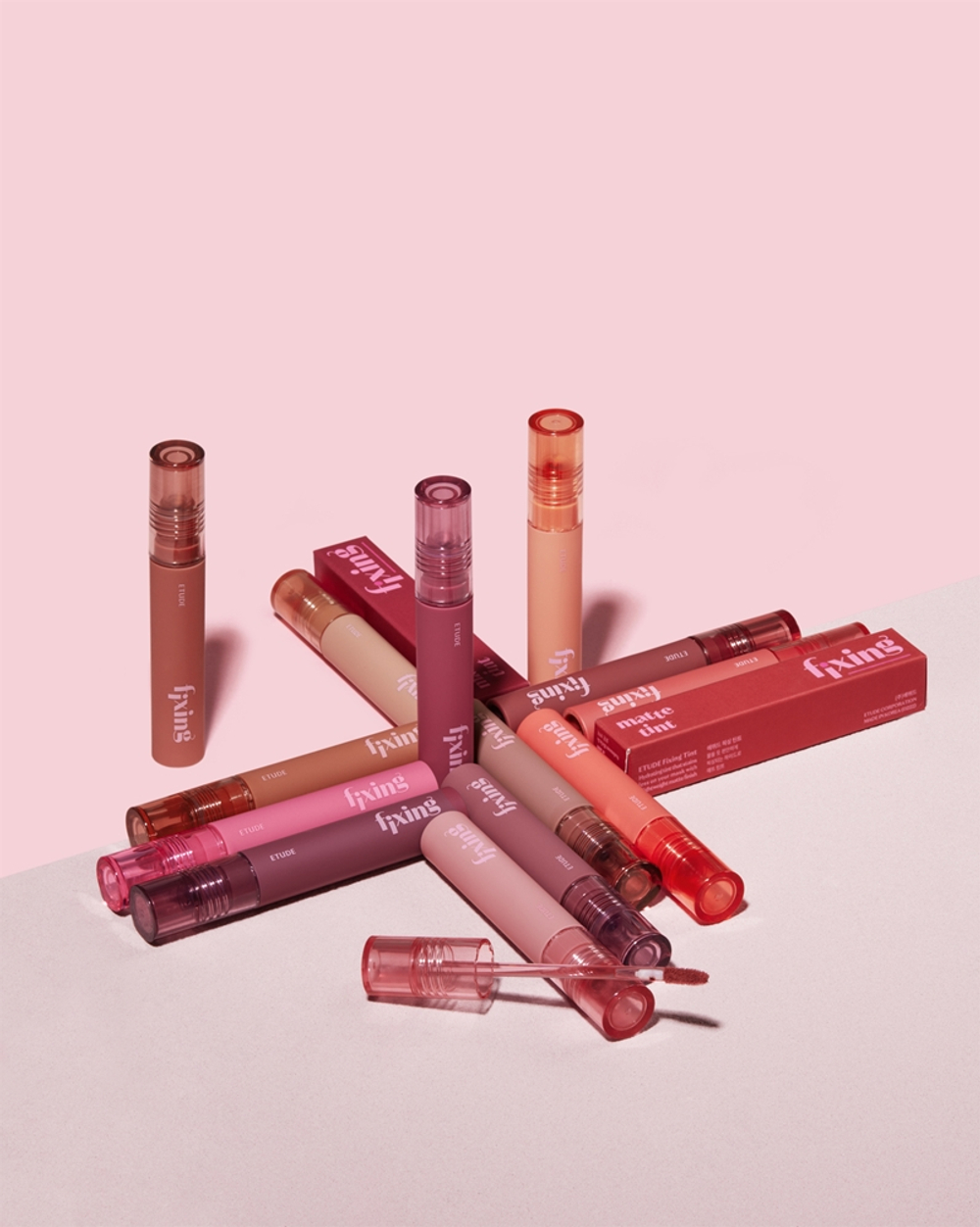 ETUDE Fixing Tint - стойкая помада с матовым эффектом оттенок #11 Rose Blending, 4 g