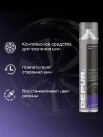Чернитель резины для шин автомобиля Depur 400мл