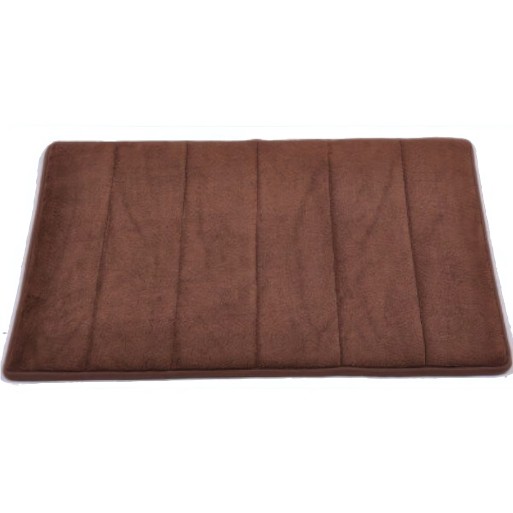 Коврик для ванной комнаты "Мемори страйпс" (Memory stripes) 50*80 Brown коричневый