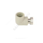 Угольник PP-R комбинированный серый Дн 32х1" с накидной гайкой VALFEX 10138032Г