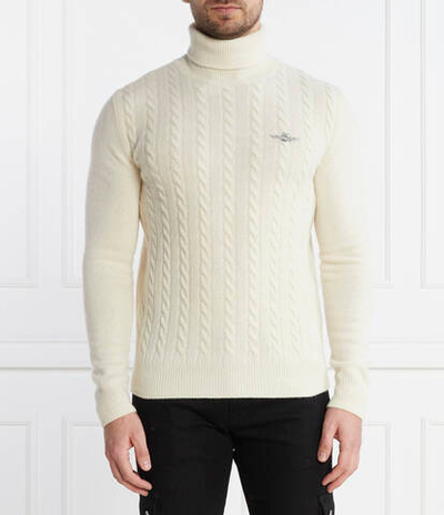 Хлопковый гольф Aeronautica Militare - экрю(MA1485L417)