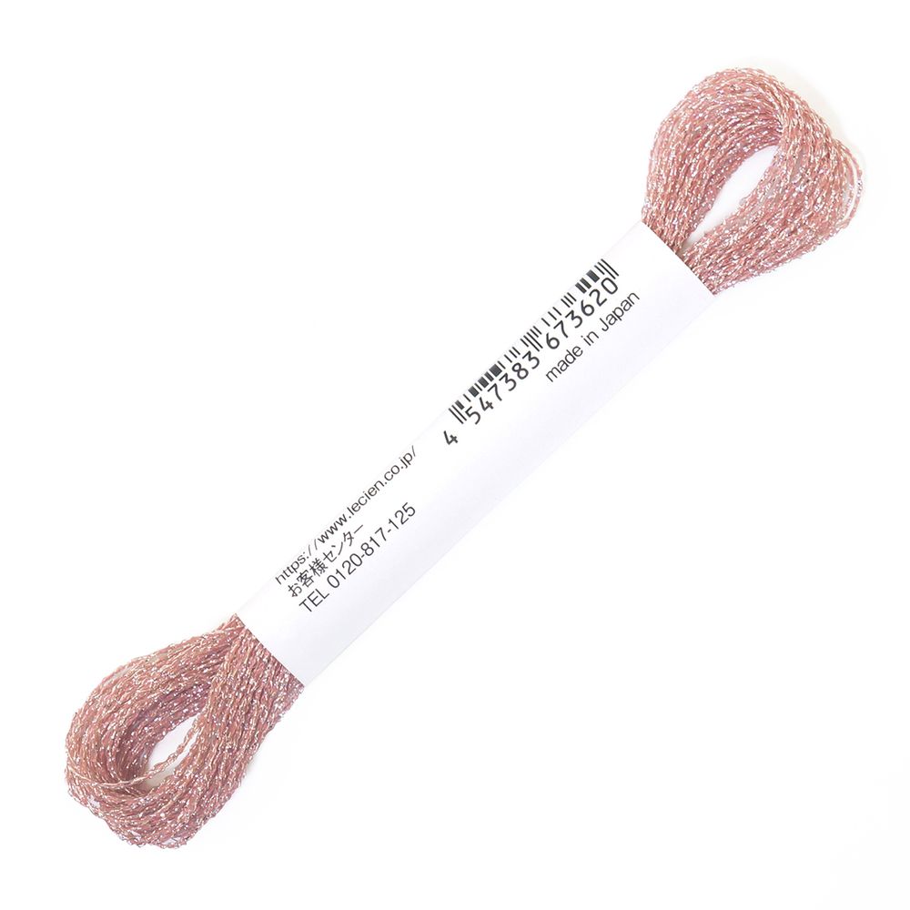 Мулине Lecien Cosmo Sparkle металлизированное, цв. розовый, 1 мот. х 10 метров, в 1 сложение Мулине Lecien Cosmo Sparkle металлизированное, цв. розовый, 1 мот. х 10 метров, в 1 сложение