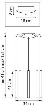 Подвесная люстра Lightstar Tubo L5T747247
