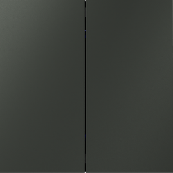 Выключатель с самовозвратом встраиваемый VOLTUM S70 двухклавишный 10А, (титан)