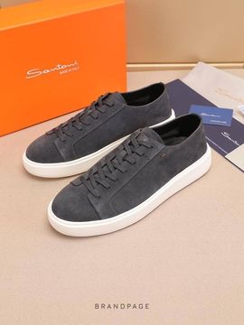 Кеды серые от Santoni BP5-732598