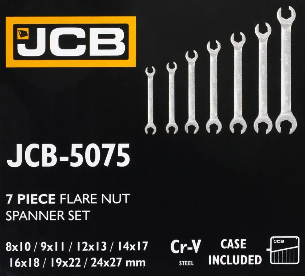 Набор ключей разрезных 7пр. JCB JCB-5075
