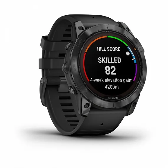 Умные часы Garmin Fenix 7X Pro Solar Edition Серый с черным ремешком 010-02778-01