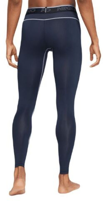 Мужские теннисные штаны Nike Pro Dri-Fit Tights - obsidian/iron purple/iron purple