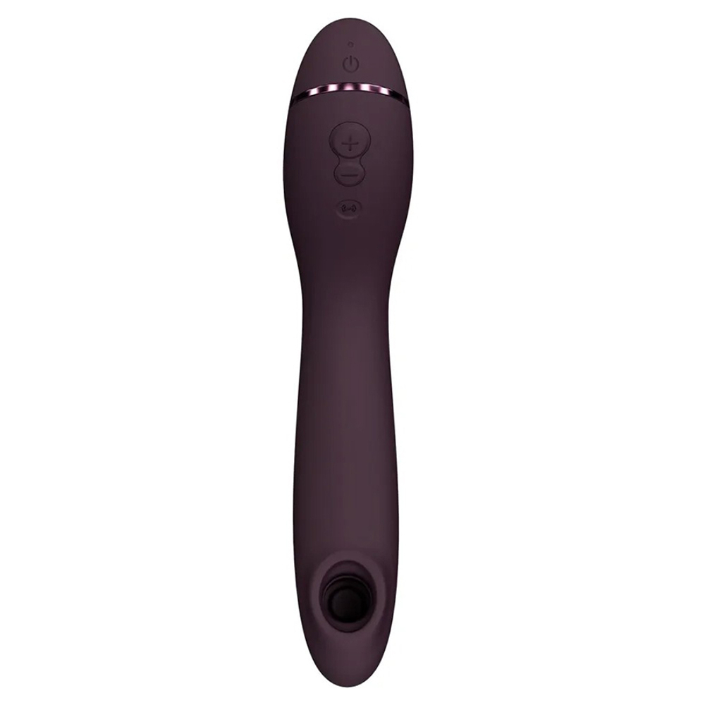 Фиолетовый вибромассажёр 17,6см для точки G c вакуумной стимуляцией Womanizer OG Pleasure Air for the G-Spot Vibrator & Stimulator Purple WZ171SG3