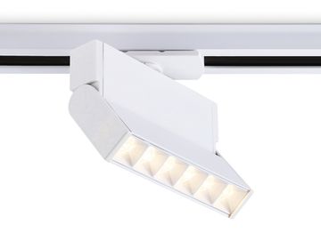 Трековый однофазный светодиодный светильник 6W 3000K 24° GL6811 WH белый Track System Ambrella