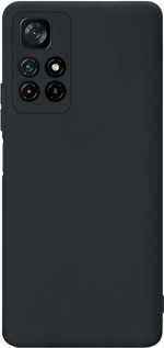 Мягкий Soft Touch чехол из силикона для XIAOMI POCO M4 PRO 5G и REDMI NOTE 11S 5G с бархатной подкладкой