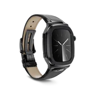 Корпус для Apple Watch ROL45 - Чёрный/Натуральная кожа