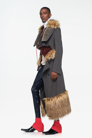 ZARA X JOHN GALLIANO БРЮКИ-СКИННИ С ЭФФЕКТОМ ВИНИЛА, ТЕМНО-СИНИЙ