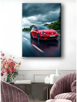 Картина "BMW M850", галерейная 50х70см 1шт.