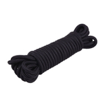 Хлопковая черная верёвка для любовных игр Mini Silk Rope - 10 м. (Цвет: черный)