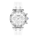 KANGOL Future Series Automatic Mechanical Movement Silicone Strap Watch Women"s Watch White Dial