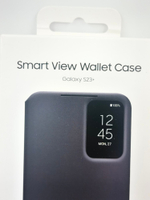 Чехол-кошелек Smart View для Samsung Galaxy S23+ (черный) (Из Финляндии)