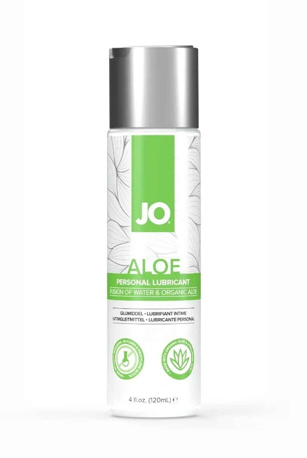 JO ALOE - Лубрикант на водной основе с алоэ и гиалуроновой кислотой 120 мл.