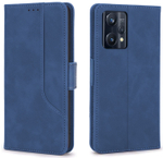 Стильный чехол-книжка из кожи для REALME 9 PRO+ и 9 4G (3521) с отделом для наличных, 3 слотами для карт и подставкой