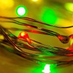 Гирлянда светодиодная Роса 2м, 20 LED, МУЛЬТИКОЛОР, IP20, тонкий батарейный блок, 2хCR2032 в комплек