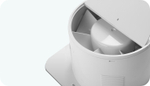 Накладной вентилятор VAKIO Smart EF-100 WHITE, белый
