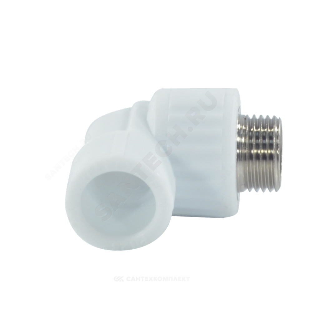 Угольник PP-R комбинированный белый Дн 32х3/4" НР VALFEX 10126132