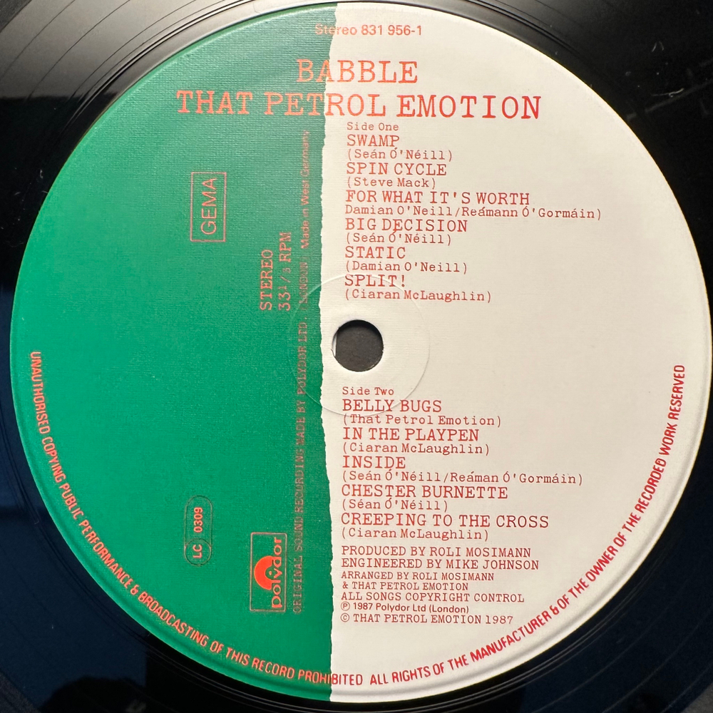 That Petrol Emotion - Babble (Германия 1987г.)