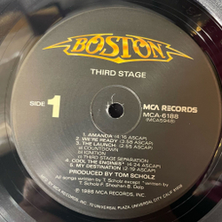 Винтажная виниловая пластинка LP Boston Third Stage (USA 1986) A New World