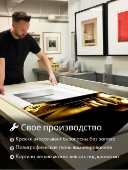 Картина Золотое воплощение модульная 50x70см 3шт.