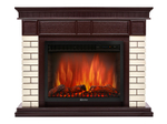 Каминокомплект: Очаг Electrolux EFP/P-3020LS N, портал Bricks 30 камень бежевый, шпон темный дуб НС-1748160
