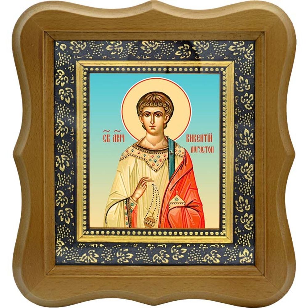 Викентий Августопольский (Сарагосский), Валенсийский мученик, диакон. Икона на холсте.