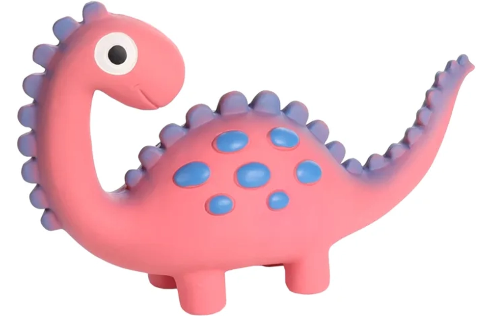 FLAMINGO Игрушка латексная для собак "Динозавр розовый", L, 7,7*25*15 см
