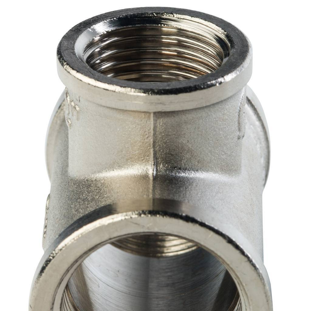 Тройник STOUT переходной никелированный 3/4"x1/2"x3/4" ВР