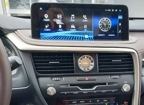 Магнитола для Lexus RX300, RX350, RX450h 2019-2022 (коричневая с 360) - RDL монитор 12.3" на Android 13, Быстрая, CarPlay, 4G SIM-слот