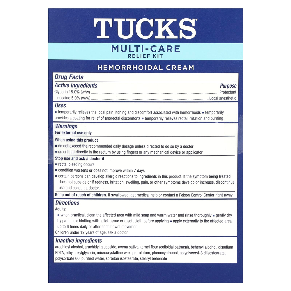Tucks, мультивитаминный комплекс, 1 набор