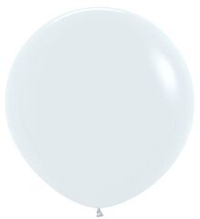 Шар 24" Белый, Пастель / White 005 Sp