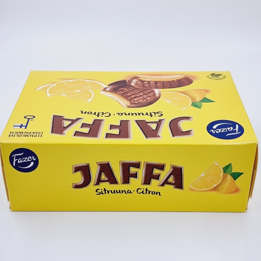 Печенье Fazer Jaffa Sitruuna в шоколаде cо вкусом лимона 300 г (из Финляндии)