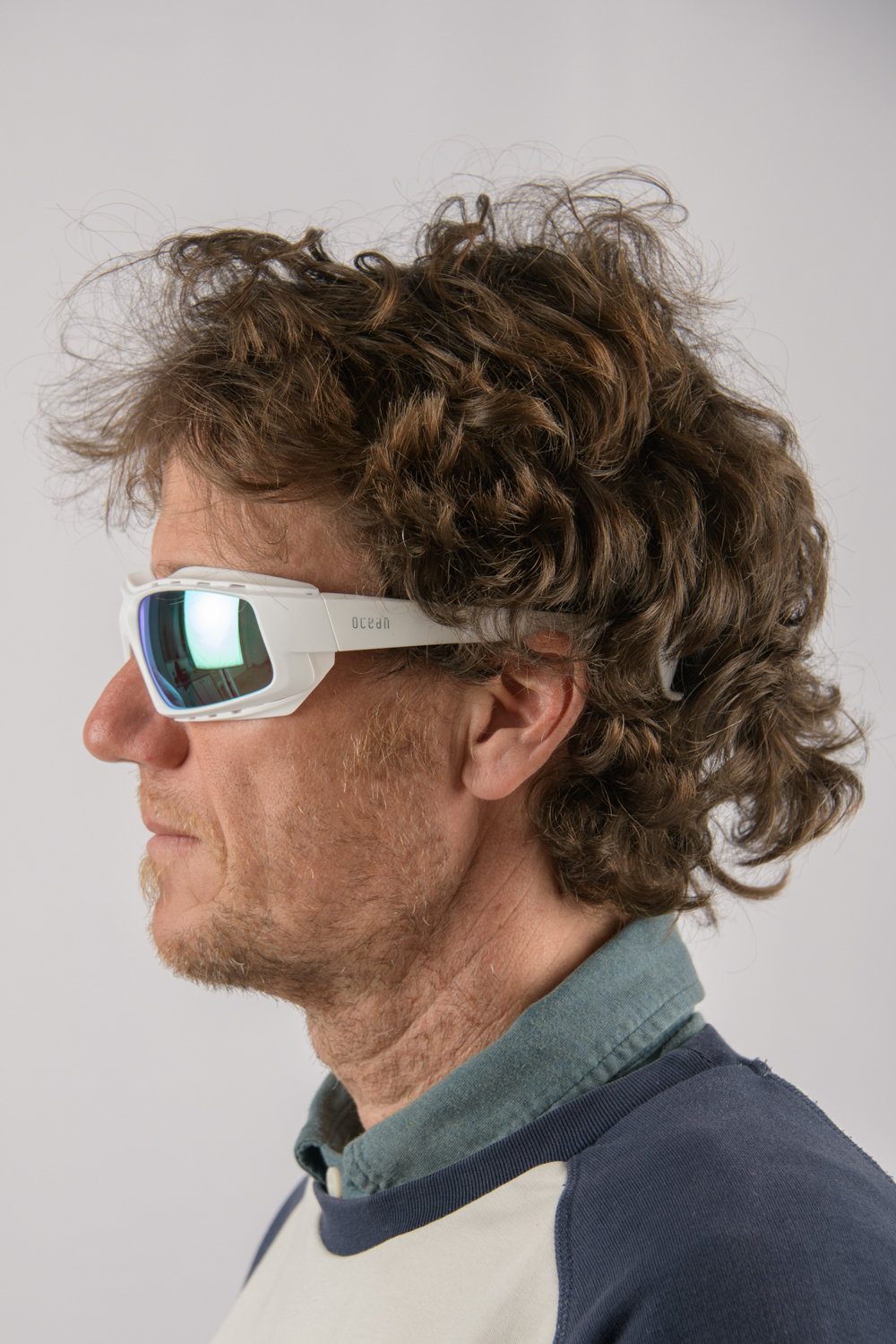 Спортивные очки OCEAN Paros White / Revo Blue Polarized lenses