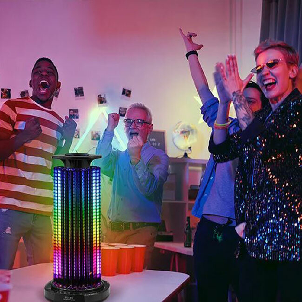 Светильник RGB, настольный ночник, цветомузыка, Bluetooth-динамик