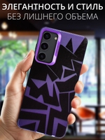 Дизайнерский чехол из пластика для SAMSUNG GALAXY S23 PLUS с усиленной защитой камеры и глянцем
