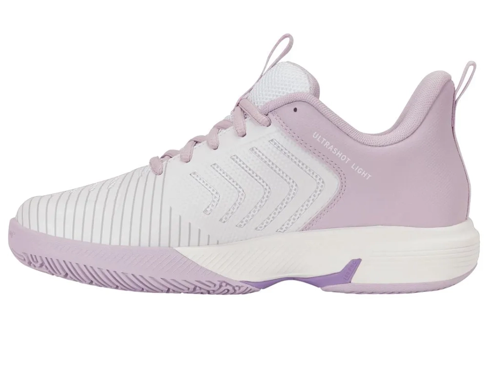 Женские кроссовки для padel K-Swiss Ultrashot Light Padel - white/orchid hush/purple rose