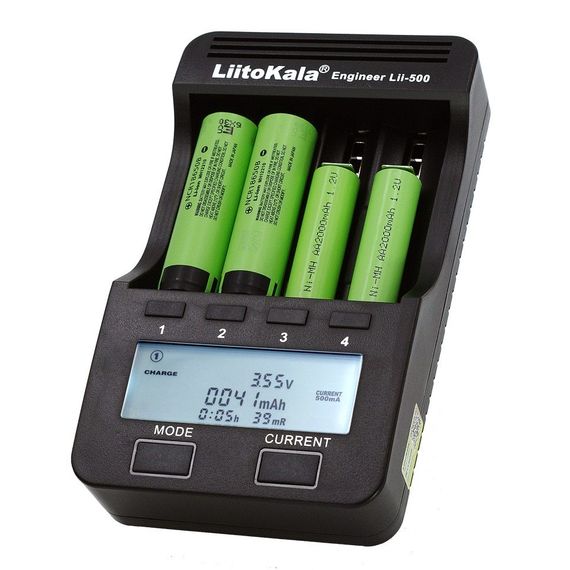 Зарядное устройство LiitoKala Lii-500 универсальное 220 V + Автоадаптер 12В
