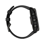 Умные часы Garmin Fenix 7X, 51mm, Sapphire Solar Carbon Gray DLC Titanium with Silicone Black Band (010-02541-11)
