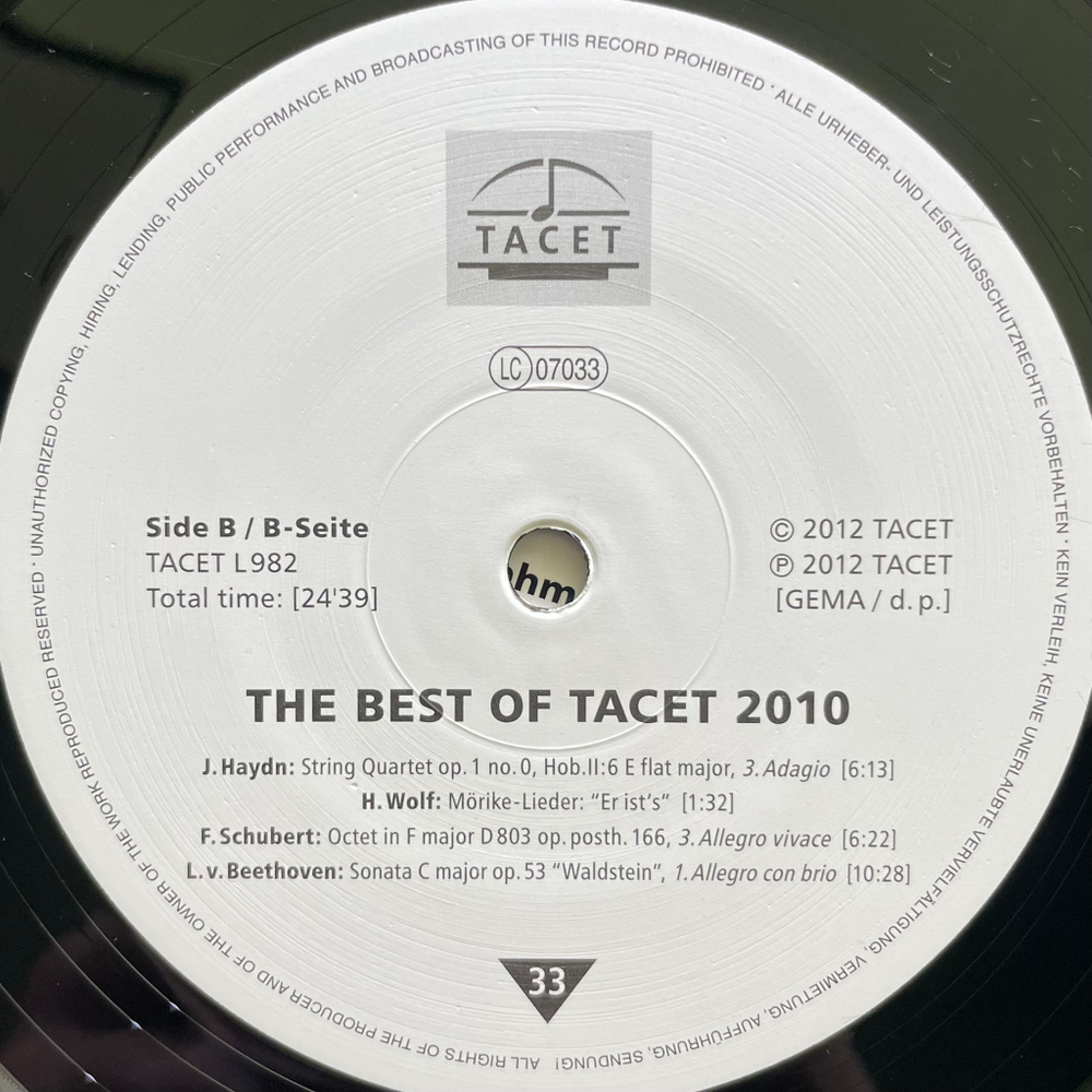 Сборник Best Of Tacet 2010 (Германия 2010г.)